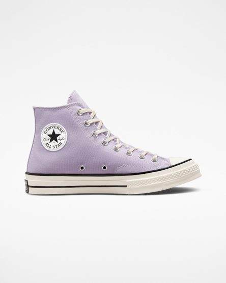 Tenisi Inalti Dama Converse Chuck 70 Vintage Panza Violet Negrii | RO TUROH730